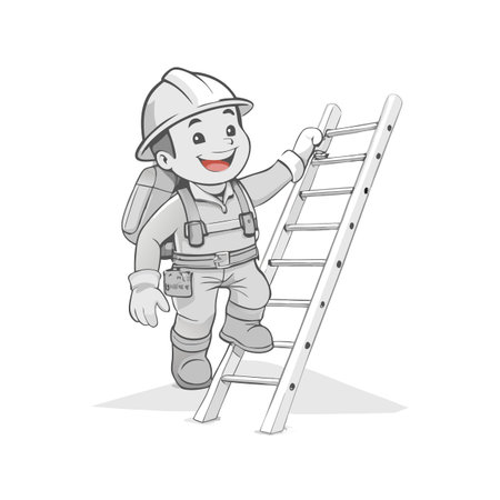 Illustration of construction work cartoon charactersのイラスト素材