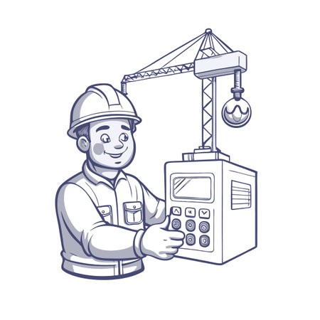 Illustration of construction work cartoon charactersのイラスト素材