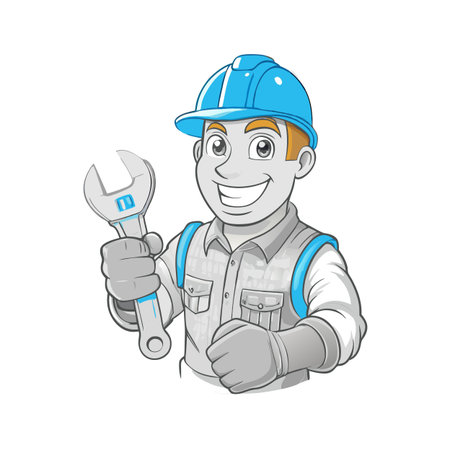 Illustration of construction work cartoon charactersのイラスト素材