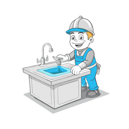 Illustration of construction work cartoon charactersのイラスト素材