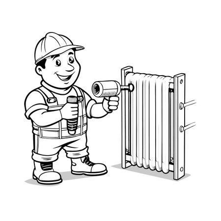 Illustration of construction work cartoon charactersのイラスト素材