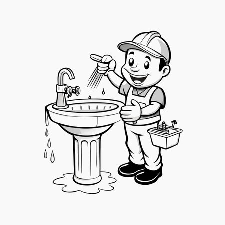 Illustration of construction work cartoon charactersのイラスト素材