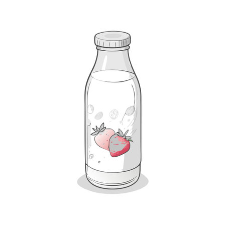 Illustrations of drink bottlesのイラスト素材