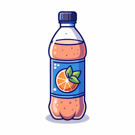 Illustrations of drink bottlesのイラスト素材