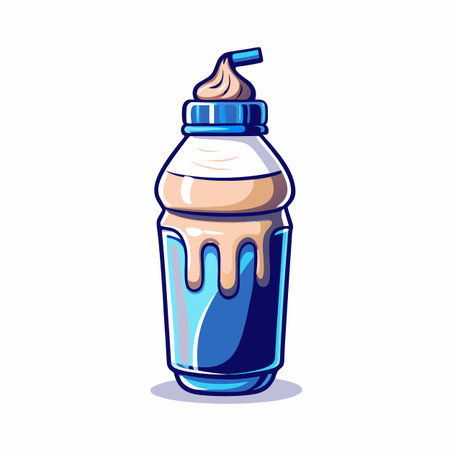 Illustrations of drink bottlesのイラスト素材