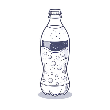 Illustrations of drink bottlesのイラスト素材