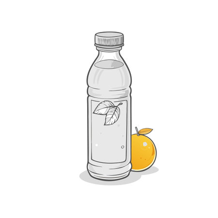 Illustrations of drink bottlesのイラスト素材