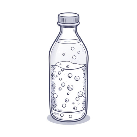 Illustrations of drink bottlesのイラスト素材