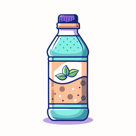 Illustrations of drink bottlesのイラスト素材