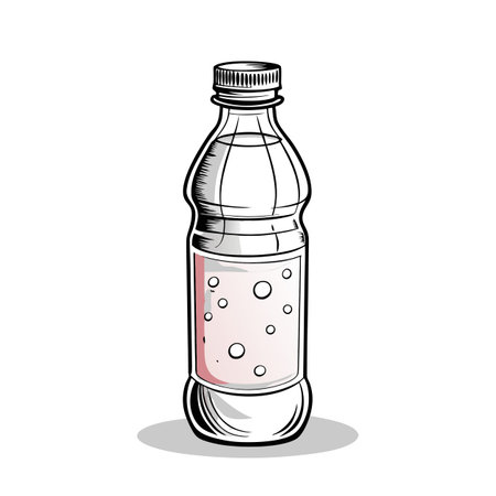 Illustrations of drink bottlesのイラスト素材