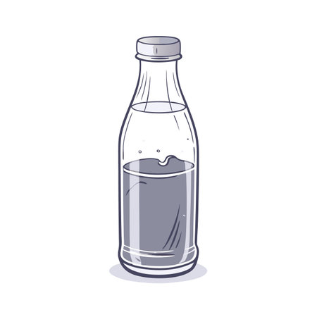 Illustrations of drink bottlesのイラスト素材