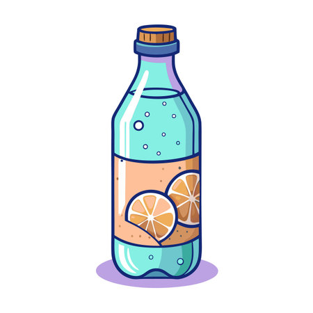 Illustrations of drink bottlesのイラスト素材