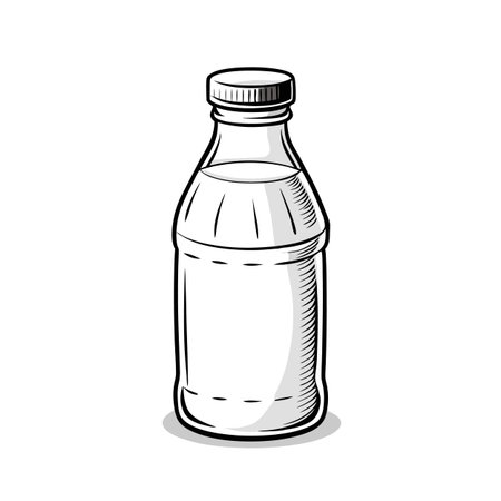 Illustrations of drink bottlesのイラスト素材