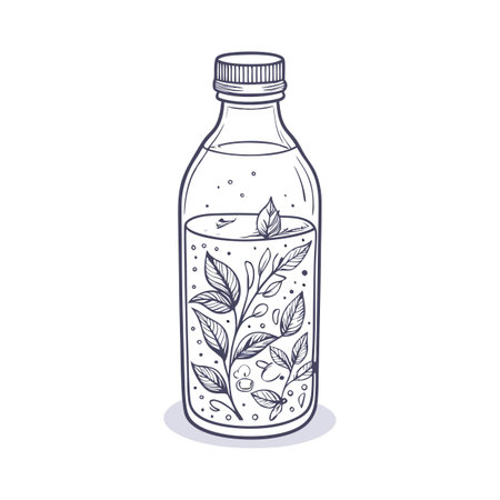 Illustrations of drink bottlesのイラスト素材