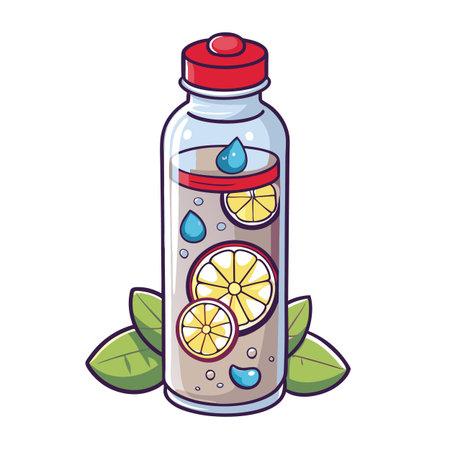Illustrations of drink bottlesのイラスト素材