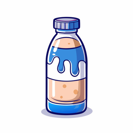 Illustrations of drink bottlesのイラスト素材