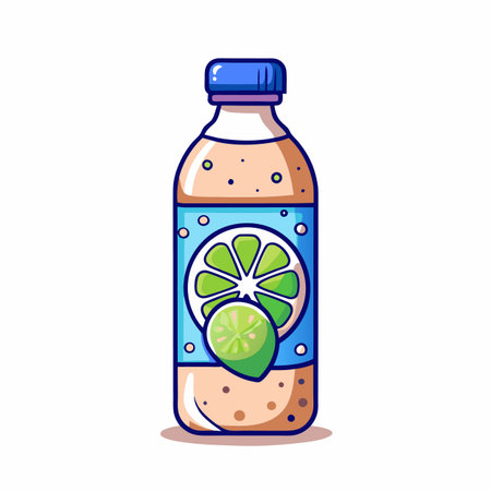 Illustrations of drink bottlesのイラスト素材