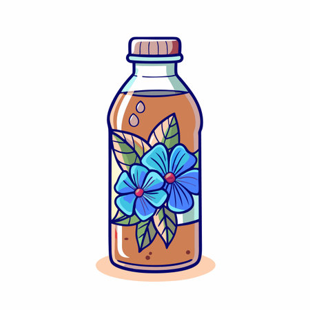 Illustrations of drink bottlesのイラスト素材