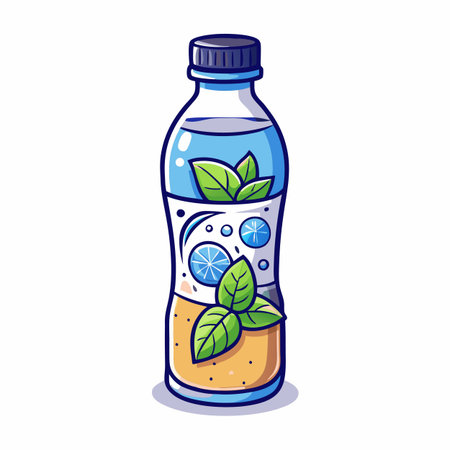 Illustrations of drink bottlesのイラスト素材