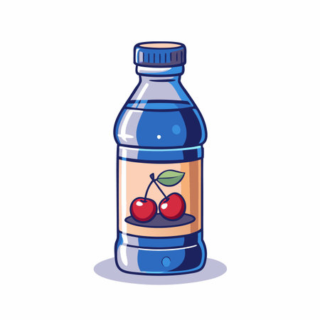 Illustrations of drink bottlesのイラスト素材