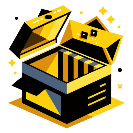 Subscription box packaging designeのイラスト素材