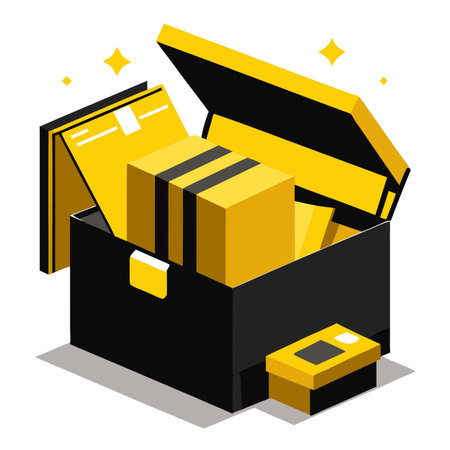 Subscription box packaging designeのイラスト素材