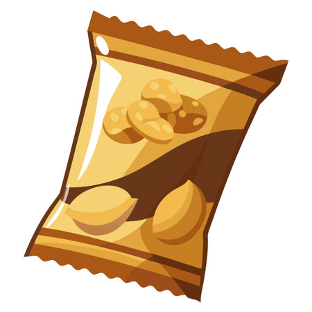Snack food packet designのイラスト素材