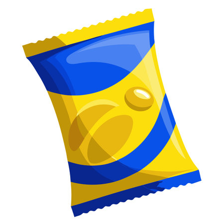 Snack food packet designのイラスト素材