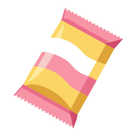 Snack food packet designのイラスト素材