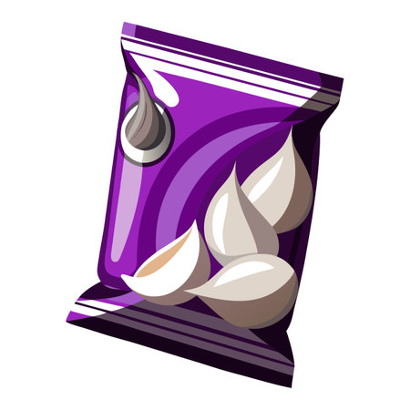 Snack food packet designのイラスト素材