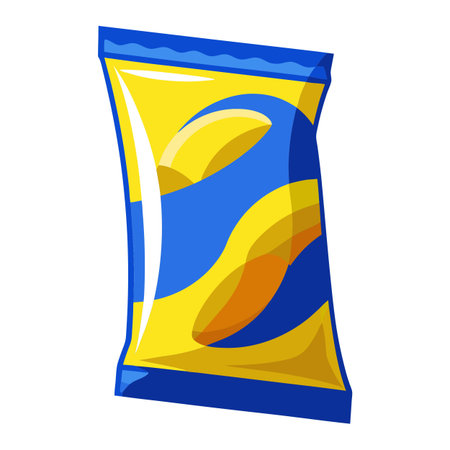 Snack food packet designのイラスト素材