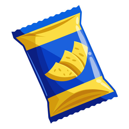 Snack food packet designのイラスト素材