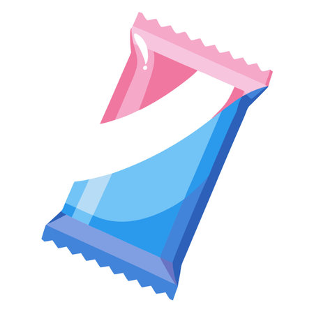 Snack food packet designのイラスト素材