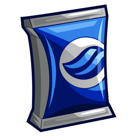 Snack food packet designのイラスト素材