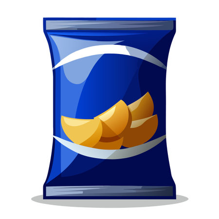 Snack food packet designのイラスト素材