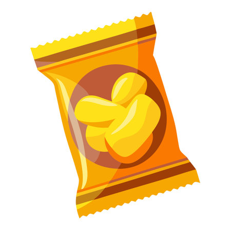 Snack food packet designのイラスト素材
