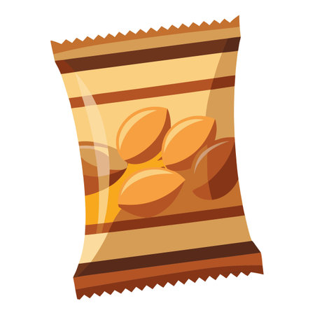 Snack food packet designのイラスト素材