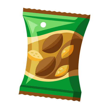 Snack food packet designのイラスト素材