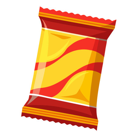 Snack food packet designのイラスト素材