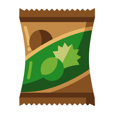 Snack food packet designのイラスト素材
