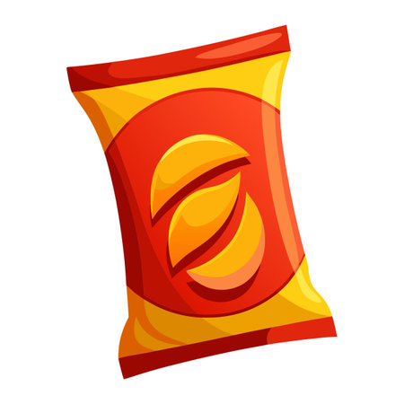 Snack food packet designのイラスト素材