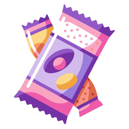 Snack food packet designのイラスト素材