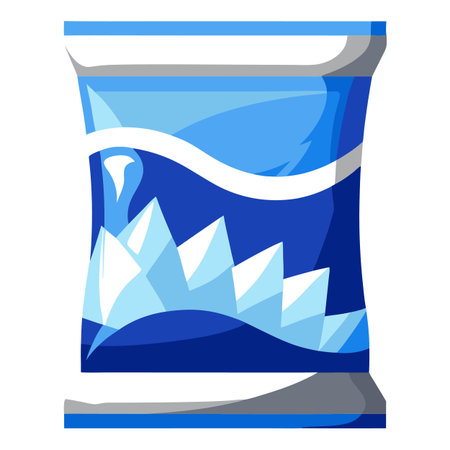 Snack food packet designのイラスト素材