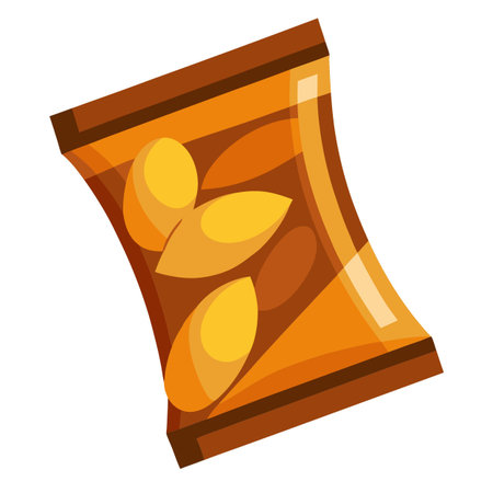 Snack food packet designのイラスト素材
