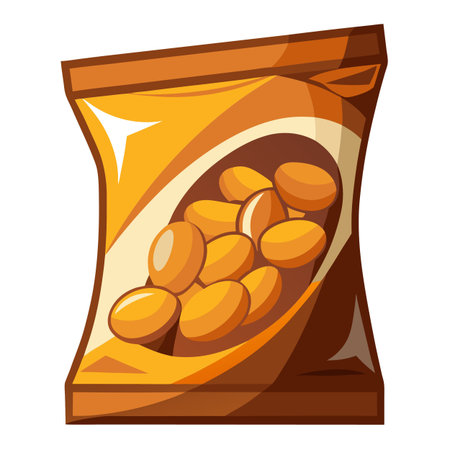 Snack food packet designのイラスト素材