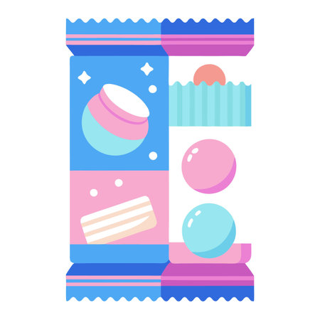 Snack food packet designのイラスト素材