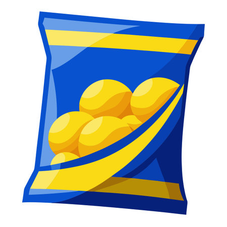 Snack food packet designのイラスト素材