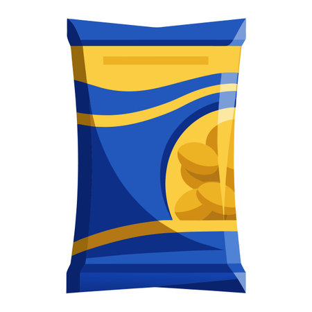 Snack food packet designのイラスト素材
