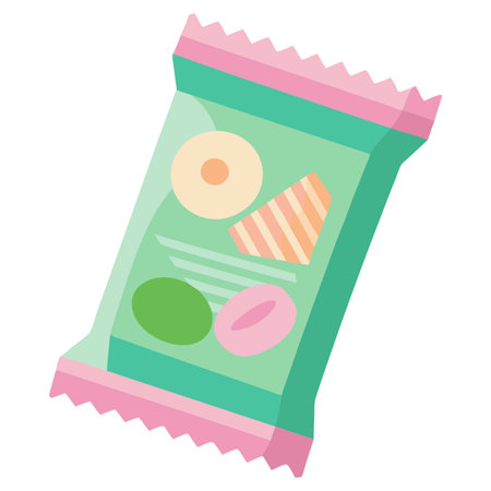 Snack food packet designのイラスト素材