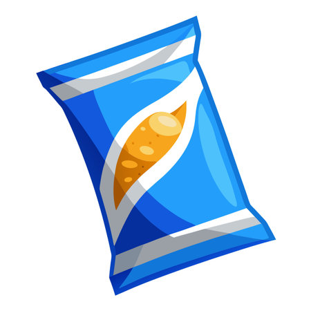 Snack food packet designのイラスト素材